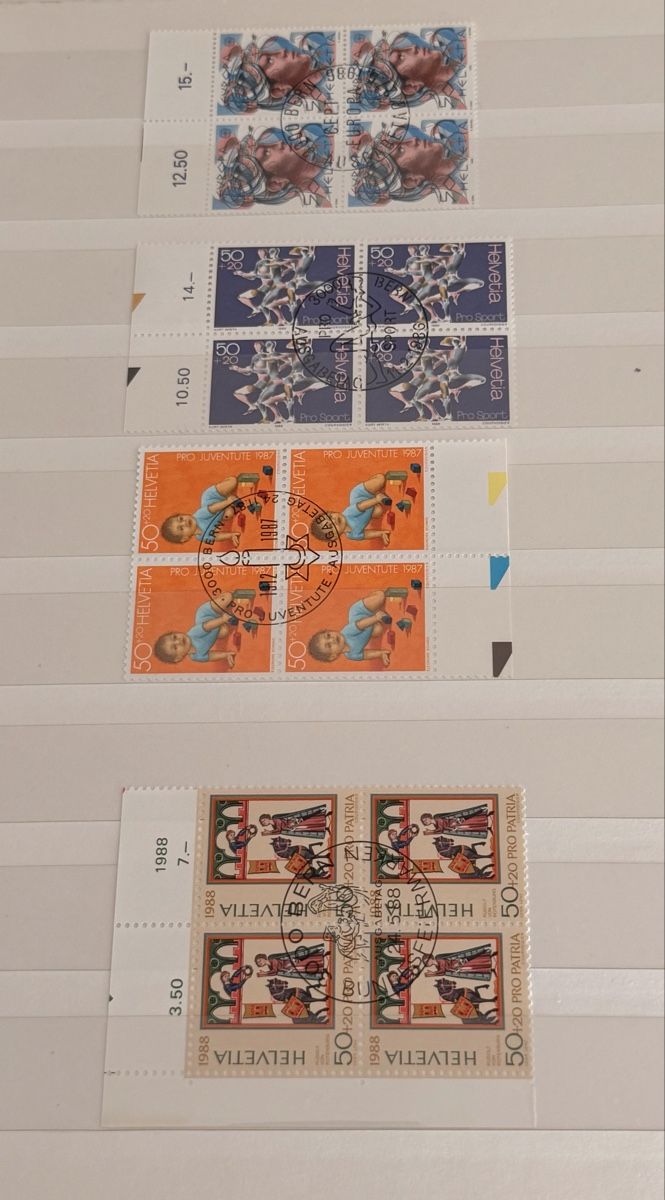 Tutti i francobolli: Briefmarken-Set 1986-1988 – Usato da UNTERSIGGENTHAL venduto da s_rzb8