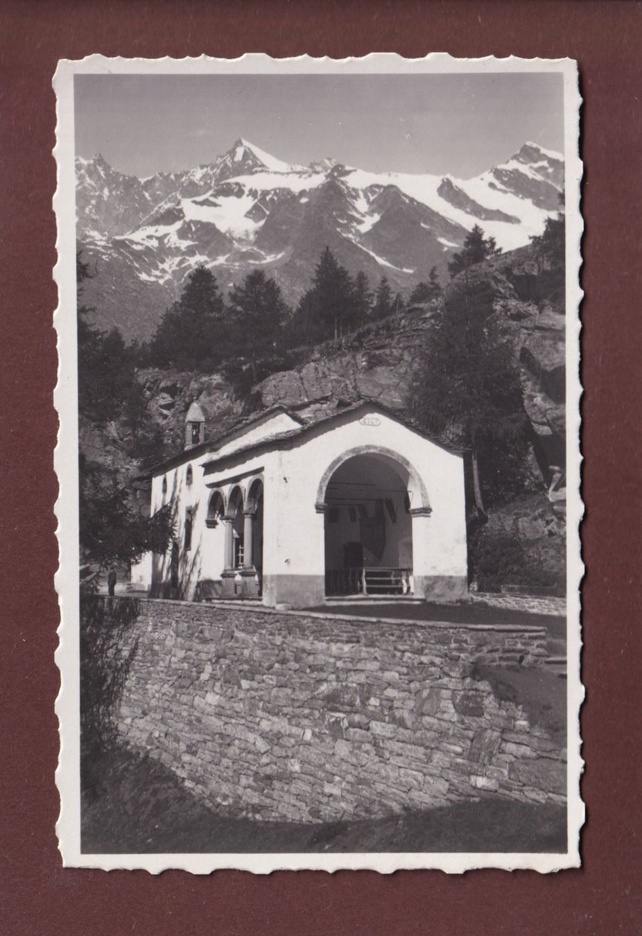 Cartoline postali: SAAS-FEE - Kapelle zur Hohen Stiege – Usato da Pully venduto da nicecards