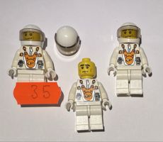 3 Stück Lego Figuren Space  Astronaut.