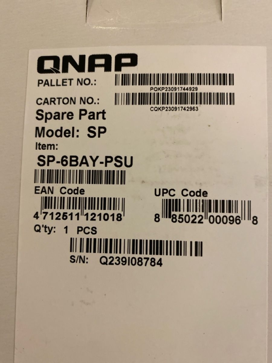 Elektronikbauteile: QNAP SP-6BAY-PSU – Neu und originalverpackt aus Brugg AG von nr1 1