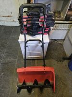 Schneeschieber Schneeräumer Schneefräse Kunststoff rot