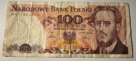 Polen 100 Zlotych 1986