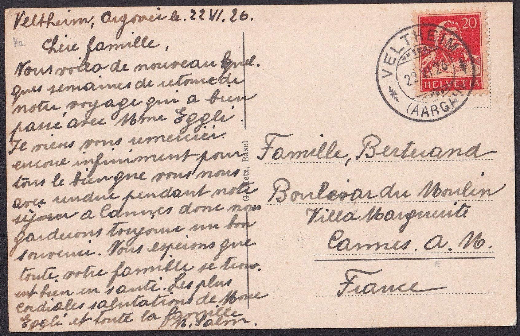 Cartoline postali: Aargauer Bauernhaus Strohdachhaus mit Ochsengespann – Usato da Olten venduto da clotaldi 1
