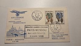 1958 Erstflug Paris - Moskau Air France