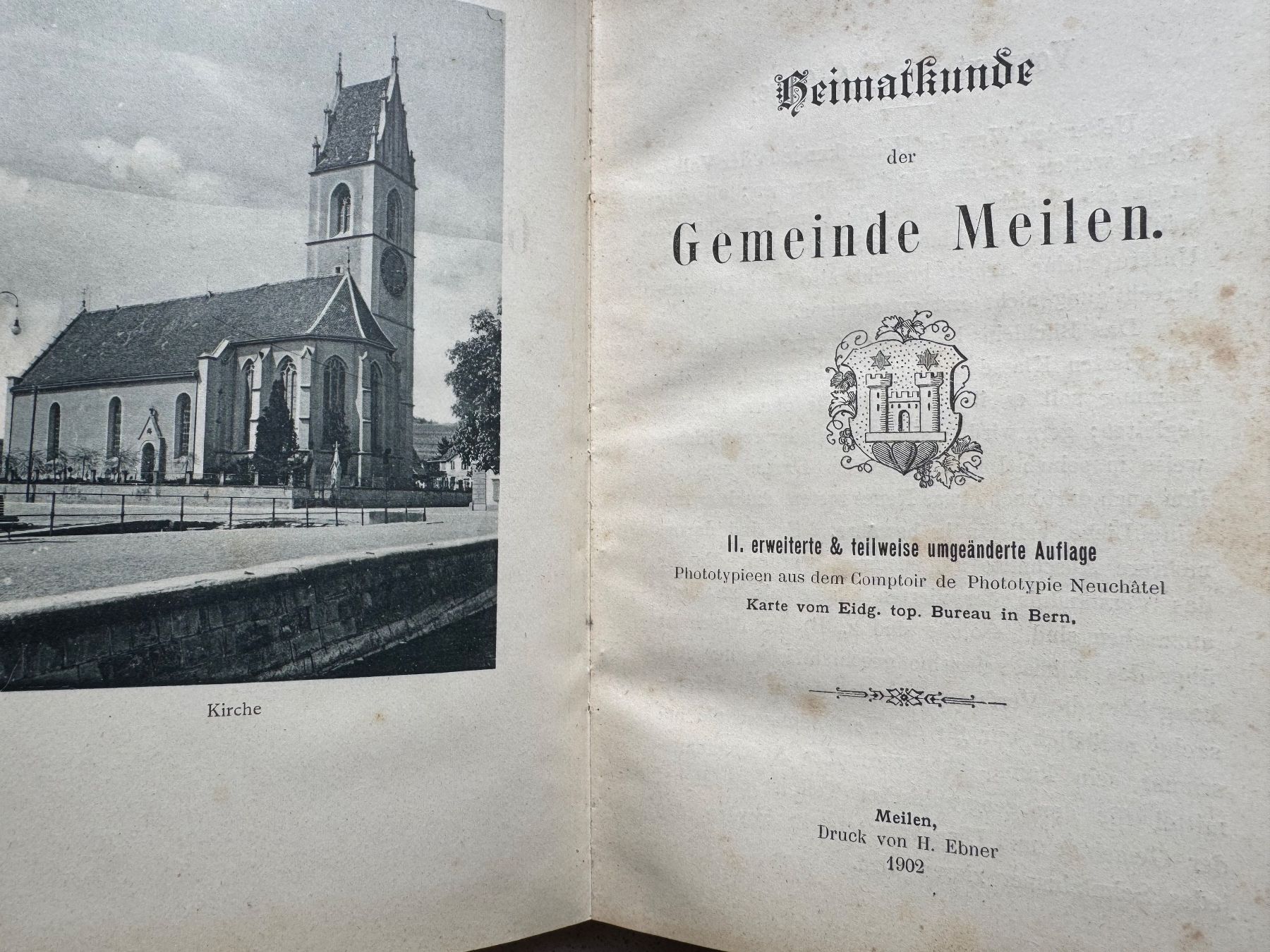 Libri: Gemeinde Meilen Buch Heimatkunde von 1902 – Usato da siebnen venduto da minte 1