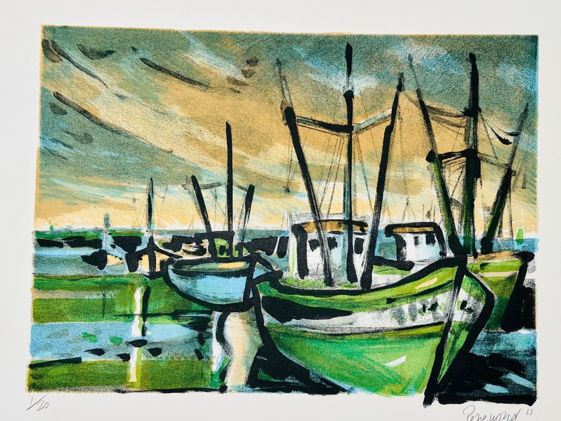 Grafica & Litografie: Jacques Perrenoud (1929-2013) Lithographie signée numérotée – Usato da Morges venduto da vintiques 3