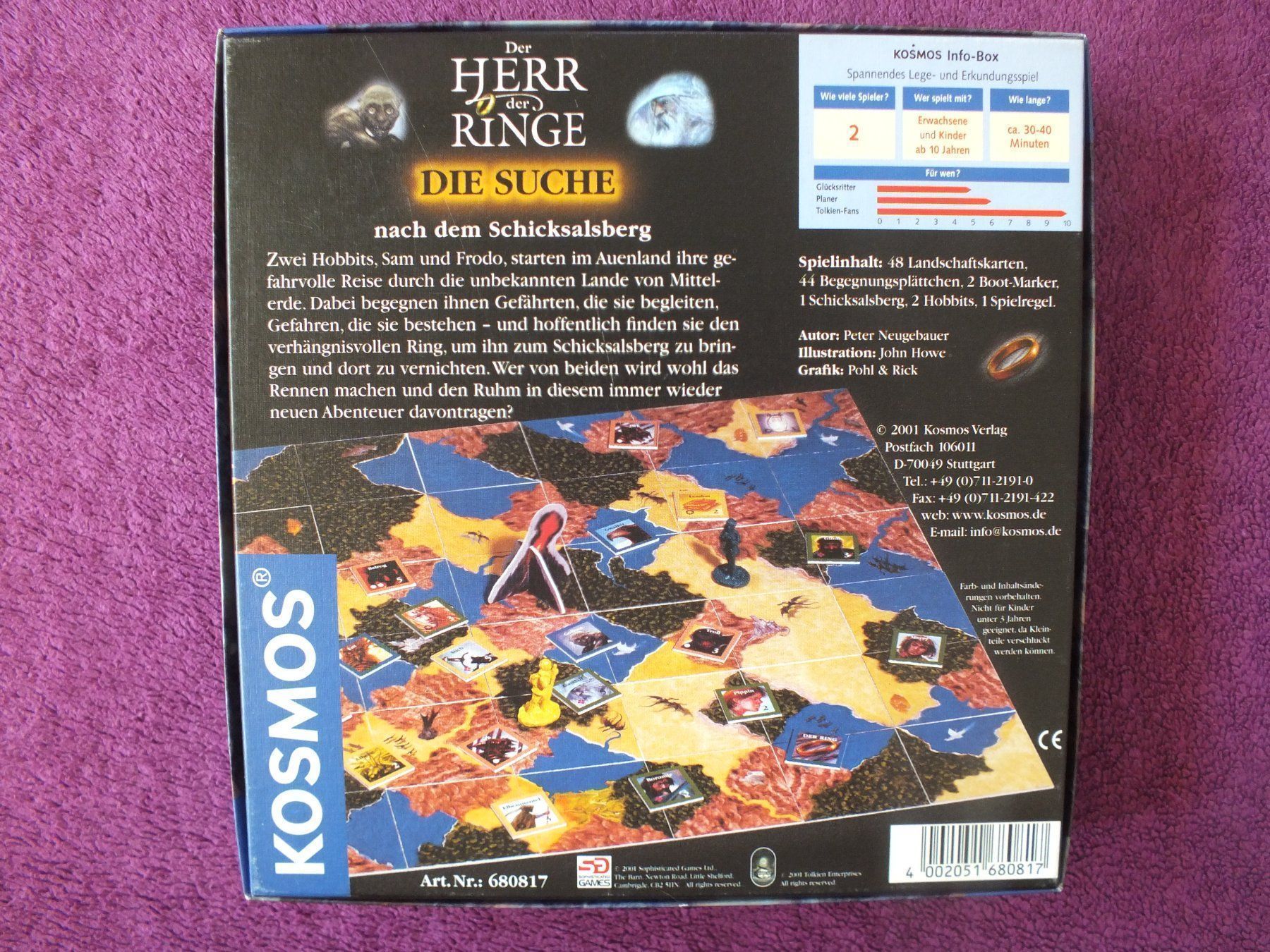 Giochi: Kosmos Spiel Herr der  Ringe - Die Suche – Usato da Müllheim Dorf venduto da Seeeule01 2