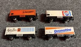 4xMärklin 44XX Güterwagen Pepsi Ovomaltine H0