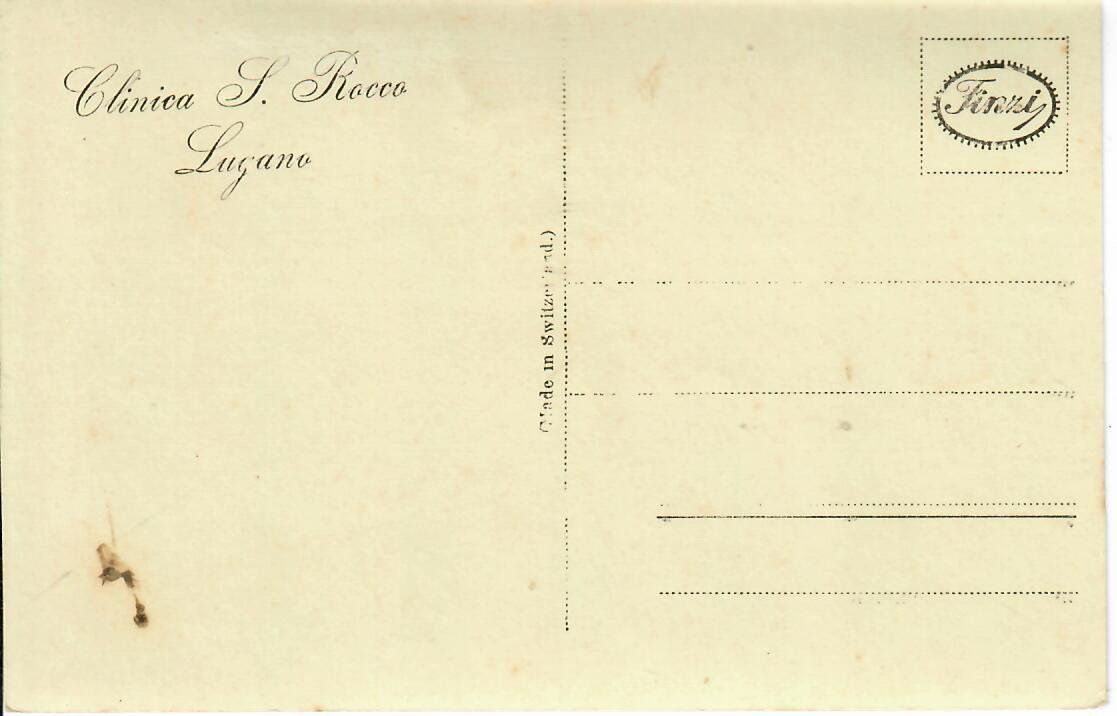 Cartoline postali: Clinica S. Rocco Lugano – Usato da Hochdorf venduto da Ziegel-16 1