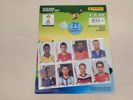 Panini WM Brasilien 2014 Sticker Update Set - Neu!
