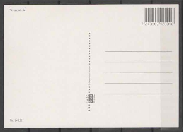 Cartoline postali: SENNENBUB  APPENZELL  (U – Usato da Ruggell venduto da Masescha 1