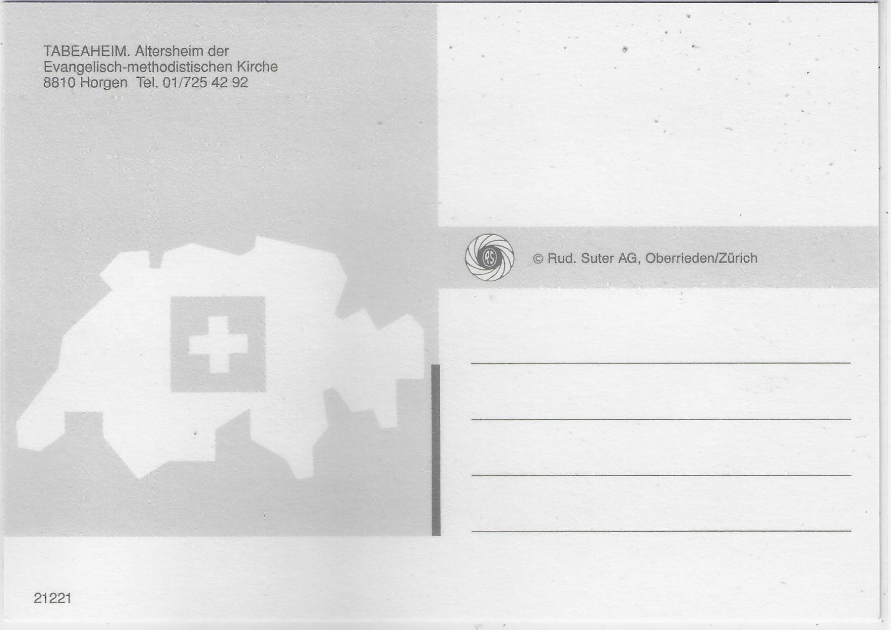 Cartoline postali: Tabeaheim Altersheim der Evang.-methodist. Kirche Horgen – Usato da Ettingen venduto da Kartenplanet 1