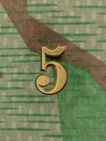 Ord. 1869–1898 Nummer 5 zu Tschako, Gold, Variante 2