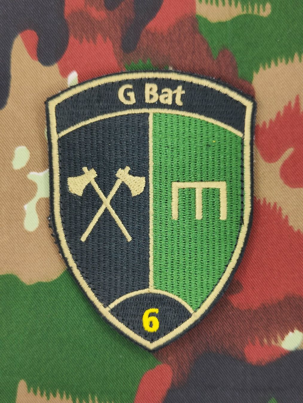 Schweizer Armee Placchette & Badge: Verbandsabzeichen G Bat 6 Stabskp – Usato da Bauma venduto da SwissMilitaria