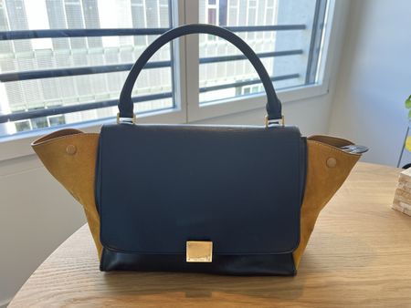 Celine Trapeze Bag - Black Leather & Suede - Stunning!