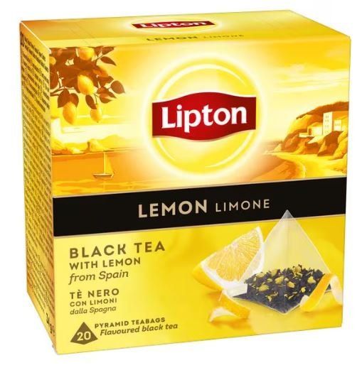 Cibi & Specialità: Lipton Tea - Lemon - Pyramidenteebeutel – Nuovo e nell'imballaggio originale da Gampelen venduto da Geschenkxy 1