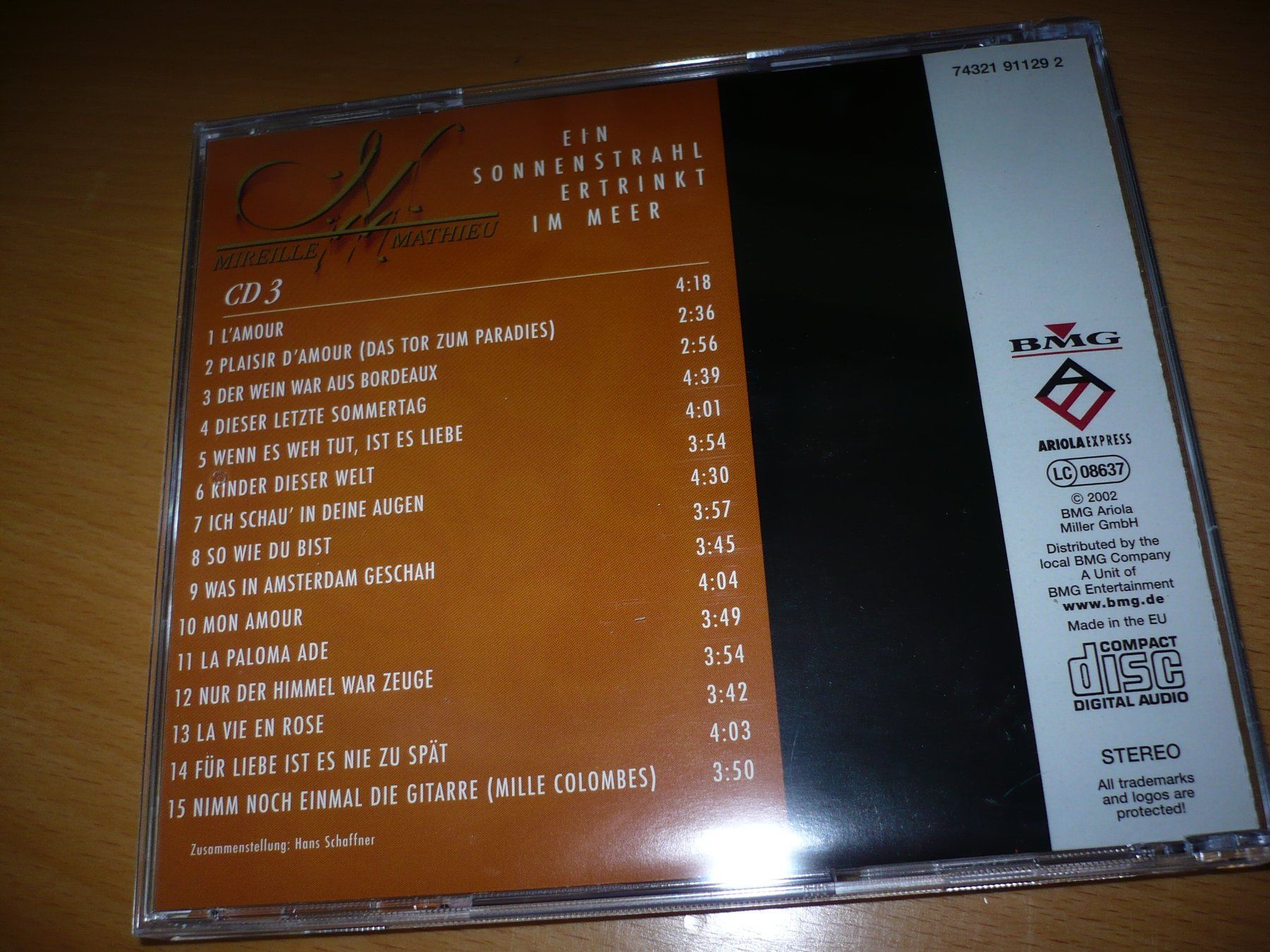 CD: MIREILLE MATHIEU, 3 CD Box Set – Nuovo (secondo la descrizione) da Merzligen venduto da Marthe22 4
