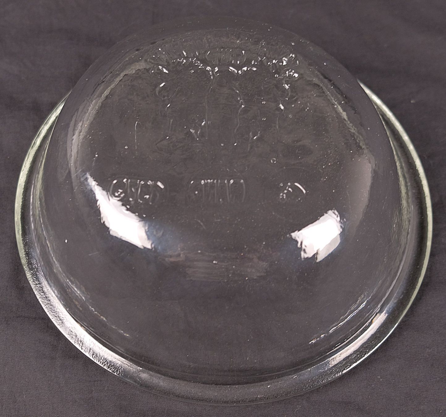 Ciotole: Glasschale mit "Wasserturm Cup 4. Rang 1979" Druck – Usato da Volketswil venduto da brockipfannenstil 6