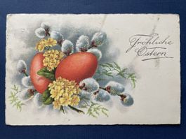 Alte AK Osterkarte aus Schaffhausen, Jahrgang 1932, Ostern
