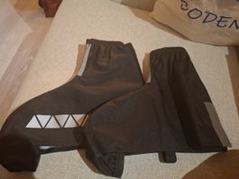 Fahrrad Überschuhe schwarz mit Reflektoren neuwertig