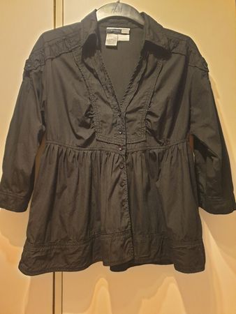 Chemise noire Max Mara/Sportmax, 38, coton, très bon état