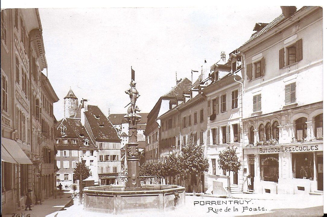 Cartoline postali: PORRENTRUY, rue de la poste – Usato da Les Verrières venduto da Scampi0