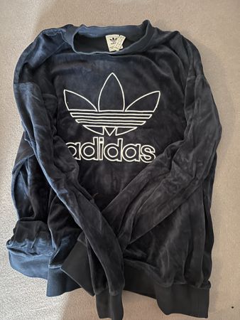 Adidas Samt Pullover, Top Zustand, Gr. 36/S,