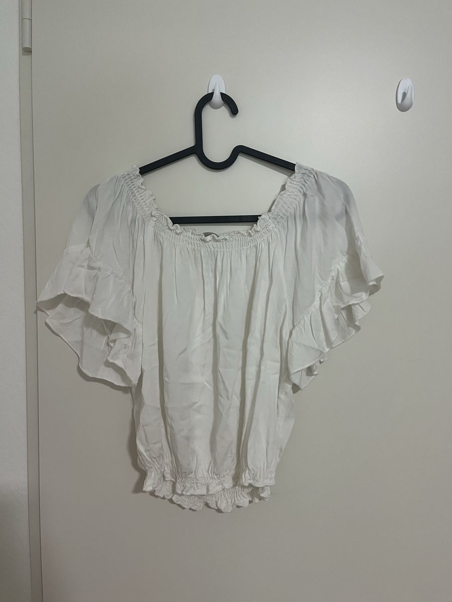 Brandy Melville Camicette: white brandy melville blouse – Nuovo (secondo la descrizione) da Füllinsdorf venduto da si.ja.35 2