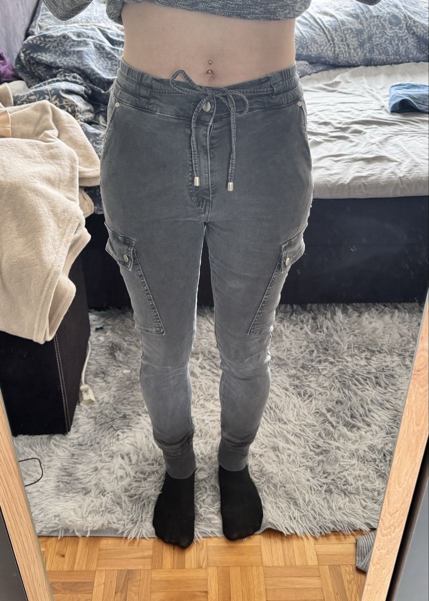 Pantaloni: Cargo Hose Grösse M grau Damen – Nuovo (secondo la descrizione) da Landquart venduto da Happyhippo42