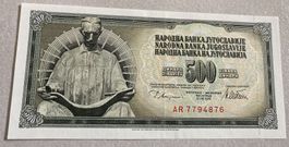 Jugoslawien 500 Dinara 1978 Neuwertig