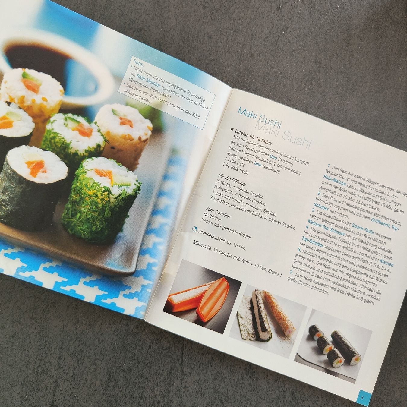 Tupperware Elettrodomestici da cucina: Tupperware Snacks und Sushi Rolle mit Rezeptheft – Usato da Aesch ZH venduto da TaniTomy 2