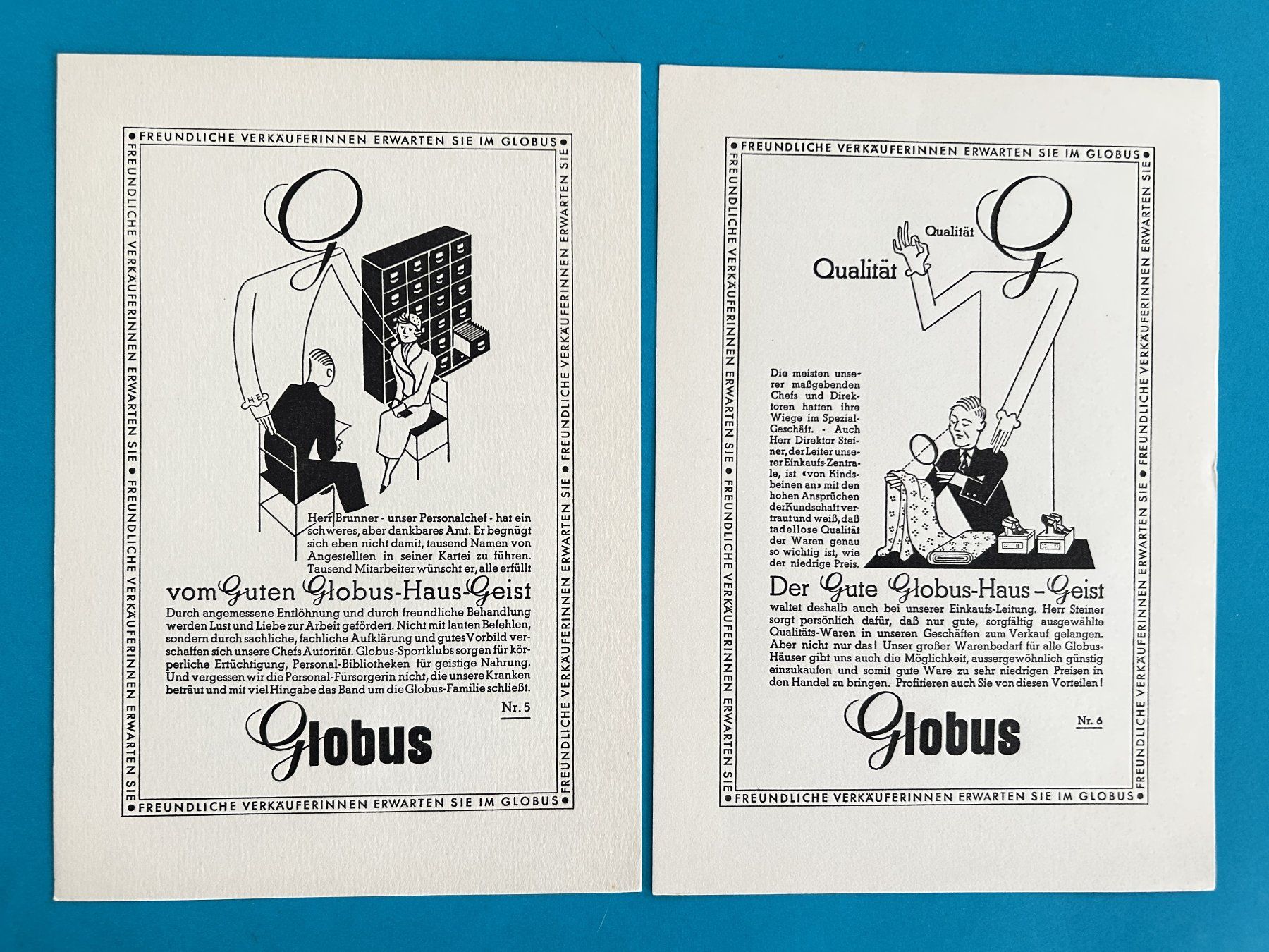 Posters & Illustrations: SAMMLUNG GLOBUS INSERATE 1932/33 – D'occasion à Zürich par Domus09 3