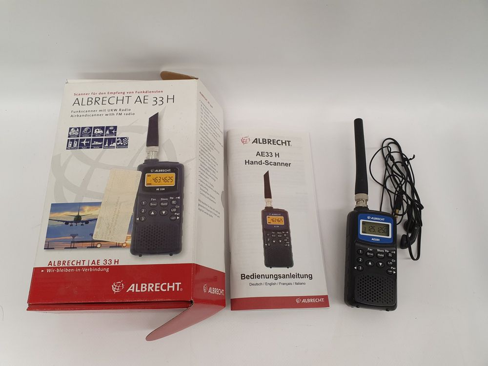 Scanner Portable Albrecht AE 75 H - 7 Canaux, Compact Et Léger (169g)