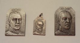 3 verschiedene Abzeichen GENERAL GUISAN 1939