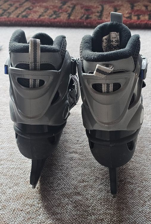 Pattini da ghiaccio: Verstellbare Kinder Schlittschuhe, Grösse 34-36 – Usato da Kappelen venduto da Vertigo5 3