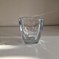 Kristallvase VM Lind 1954 Gravur, Vase für Blumen