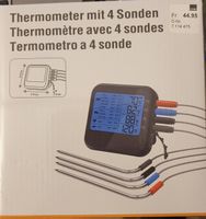 Grill Thermometer mit 4 Sonden Fabrikneu