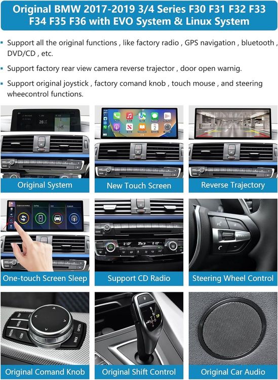 Ninetom Car Radio 8,9 pollici touchscreen con Wireless Carplay e Android Auto per Audi Q5 2009-2017 con sistema 3G MMI+, supporta Mirrorlink, telecamera, navigazione