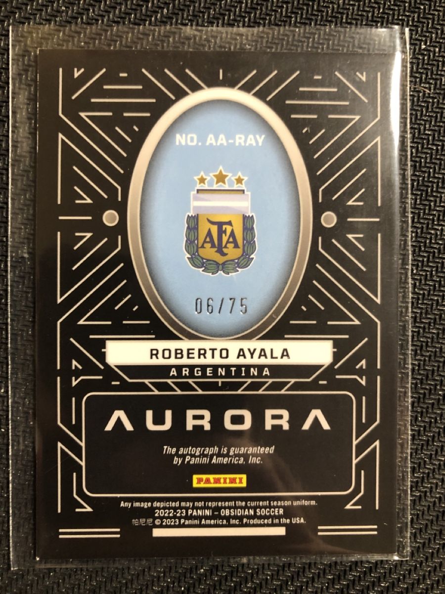 Panini Sammelbilder & Trading cards: Panini Obsidian Roberto Ayala Autogramm 06/75 – Gebraucht aus Wangenried von Garagara 1