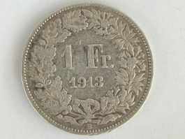 Schweizer 1 Fränkler silber 1913