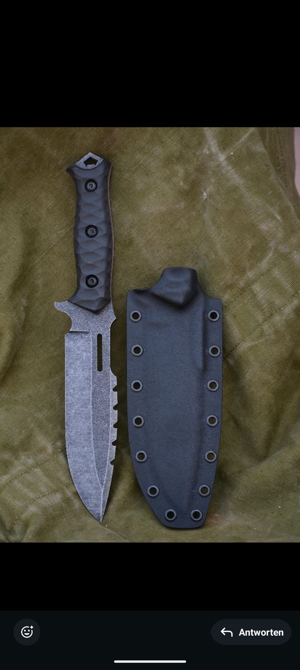 Accessori: Neuwertiges, scharfes Bushcraft Messer  mit Scheide  – Nuovo (secondo la descrizione) da Buchs AG venduto da dda_b5lw