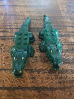 lego figurine animal Dark Green Alligator / Crocodile
