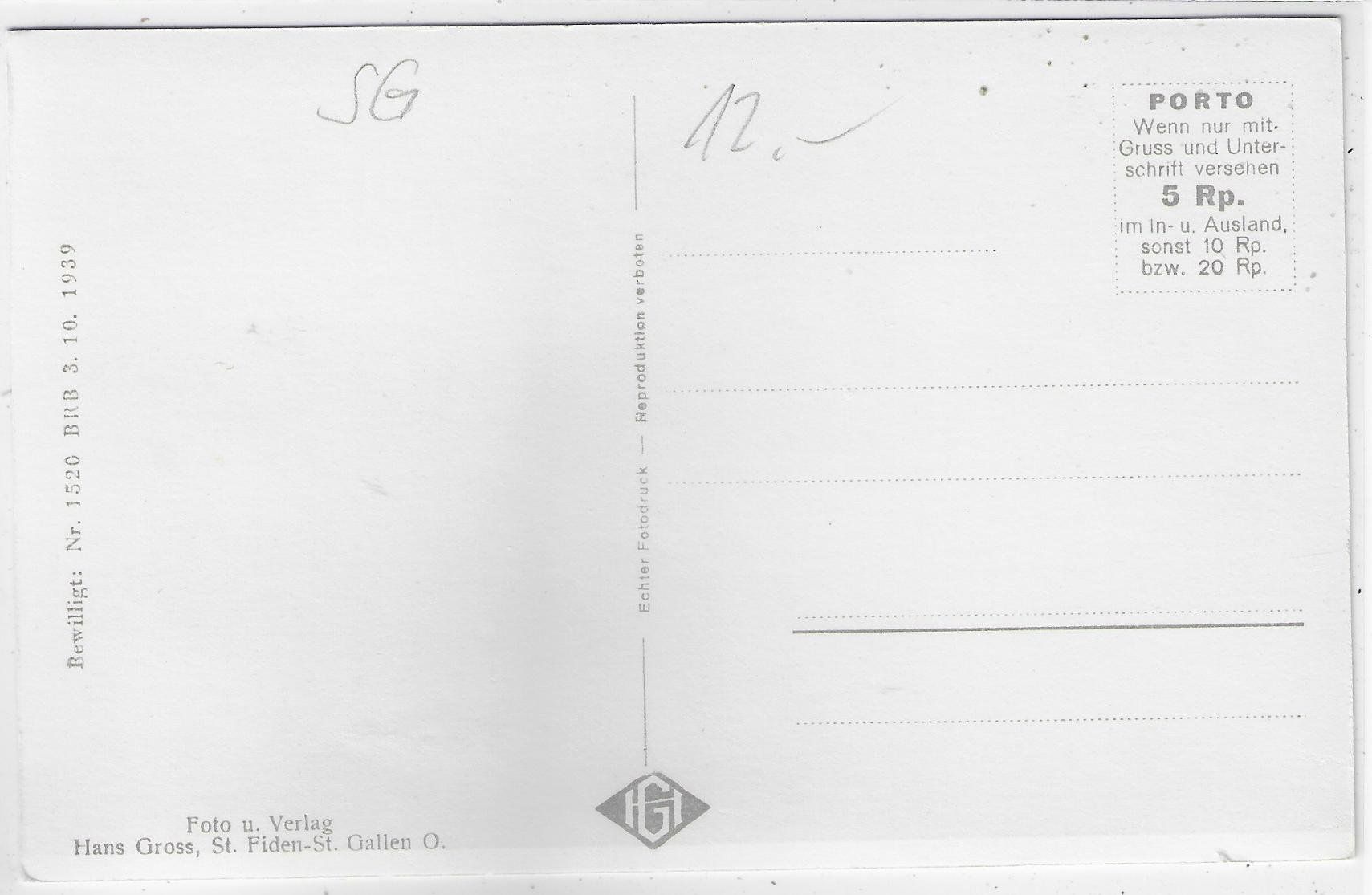 Cartoline postali: Wallenstadt - Kath. Kirche – Usato da Ettingen venduto da Kartenplanet 1