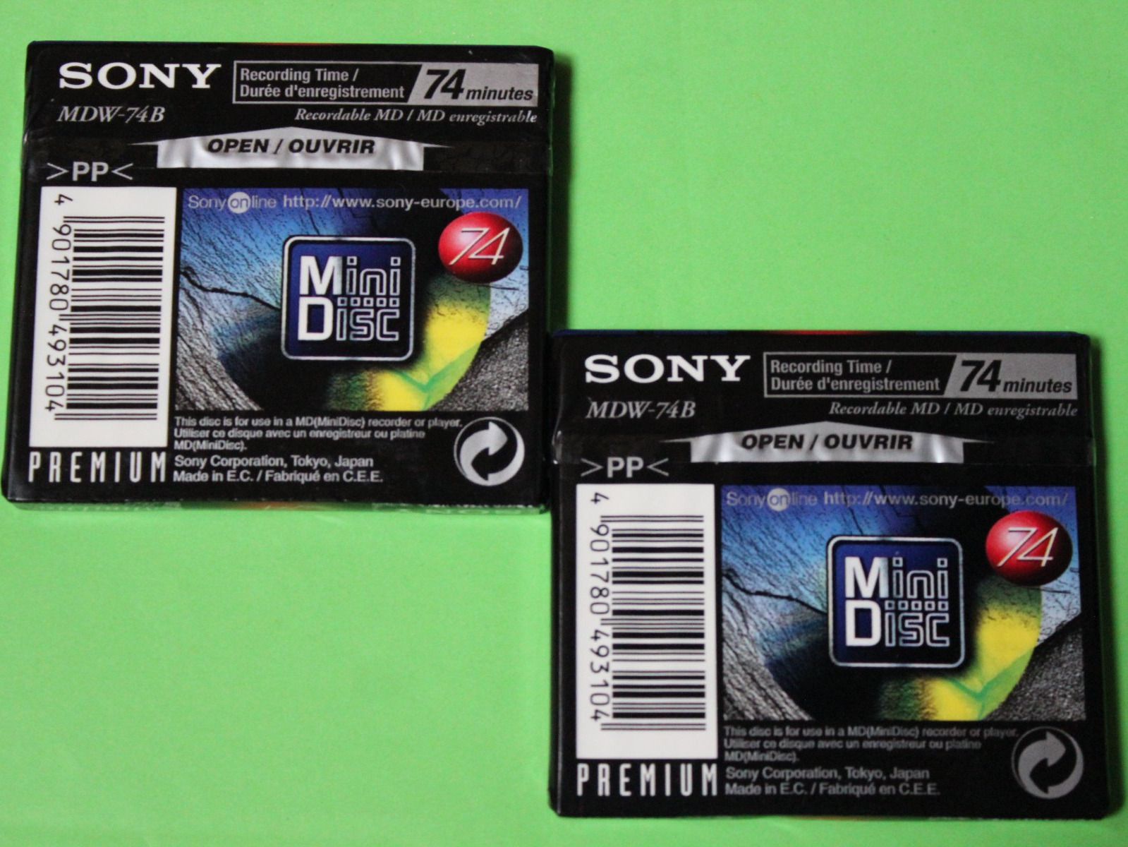 Sony Minidisc: 2 SONY Mini-Disc Premium 74 Minuten originalverpackt – Neu und originalverpackt aus Tübach von JamesStone 3