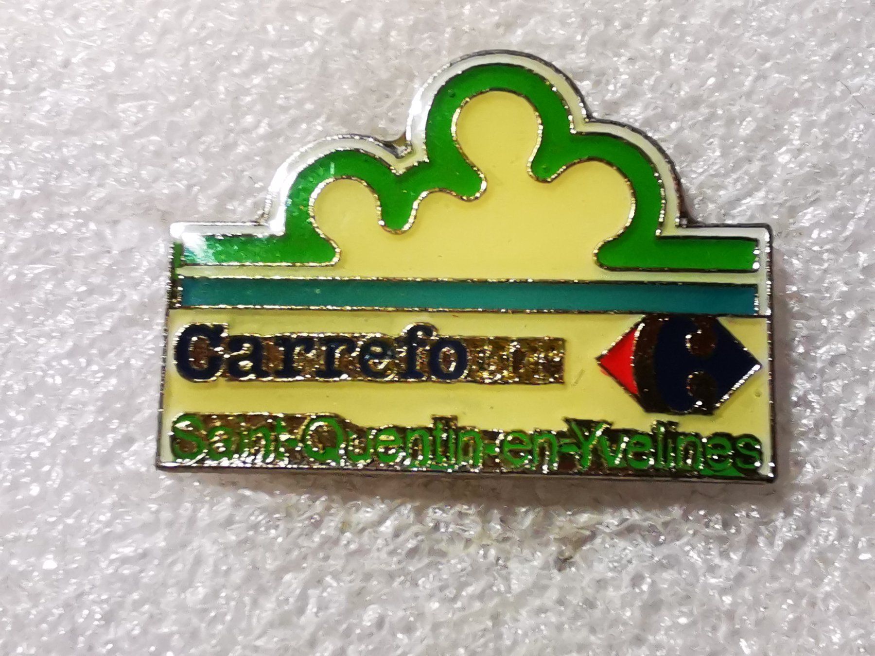 Placchette & Badge: Ansteckpin 90: Carrefour – Usato da Oppligen venduto da Pin-Fall-Shop