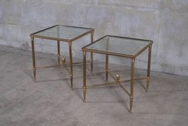 2 BEISTELL TISCHE verm. MAISON BAGUÈS 1970