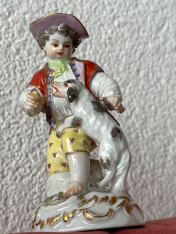 Meissen Gärtner Kind mit Hund 1.wahl Kaufen auf Ricardo