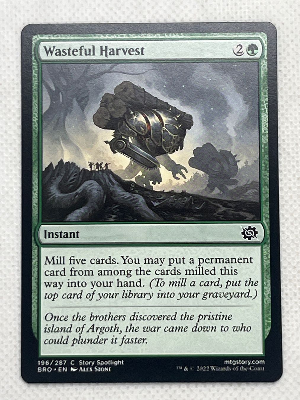 Magic The Gathering Sammelbilder & Trading cards: Magic Wasteful Harvest196/287 BRO EN – Gebraucht aus Hinterkappelen von Kim1992