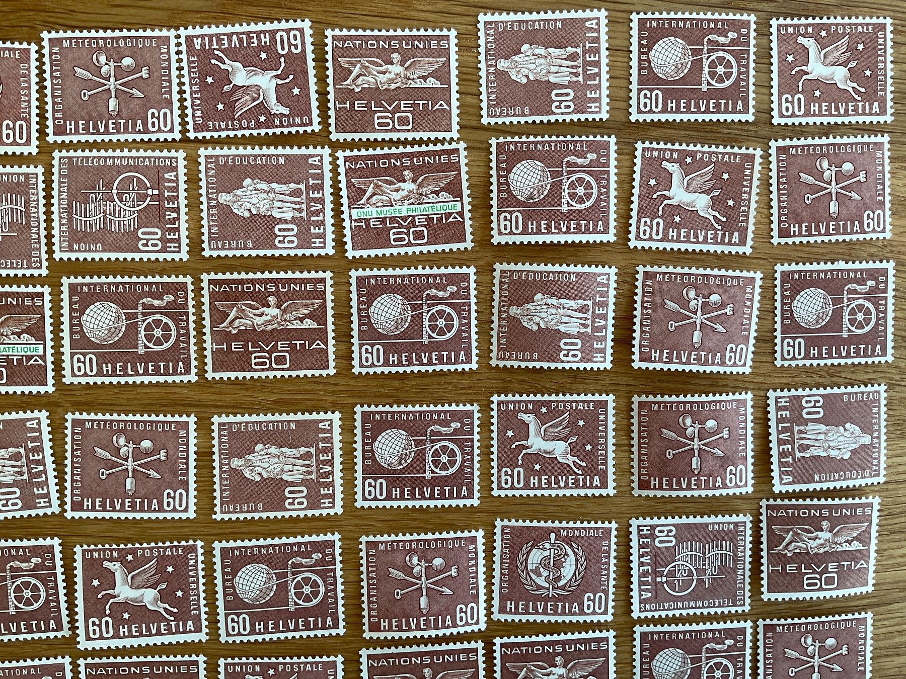 Tutti i francobolli: 60Fr Ämter Frankaturware ungestempelt postfrisch Sammlung – Nuovo (secondo la descrizione) da Wil SG venduto da Chefsugus 2
