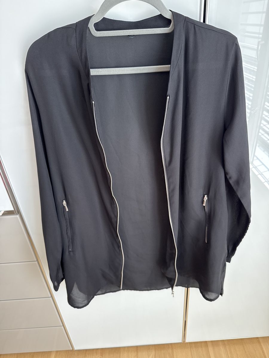 Giacche: Schwarze Übergangsjacke Gr. S transparent Langarm – Nuovo (secondo la descrizione) da Sursee venduto da Alyel